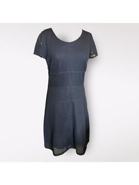 Sisley Black Dress with Mesh Detail